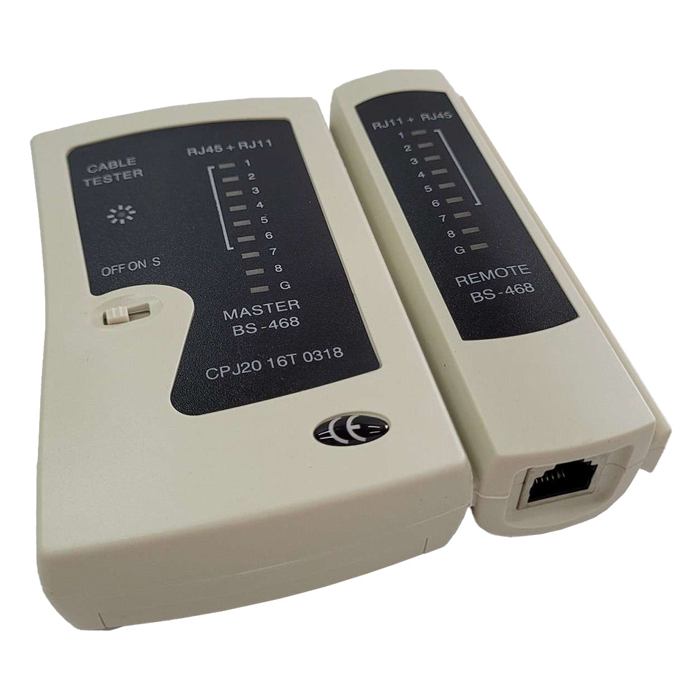 TESTER CABLU RETEA SPACER, pt. cablu UTP, FTP, conector RJ45, RJ11, RJ12, "SPNT-TESTER-1"