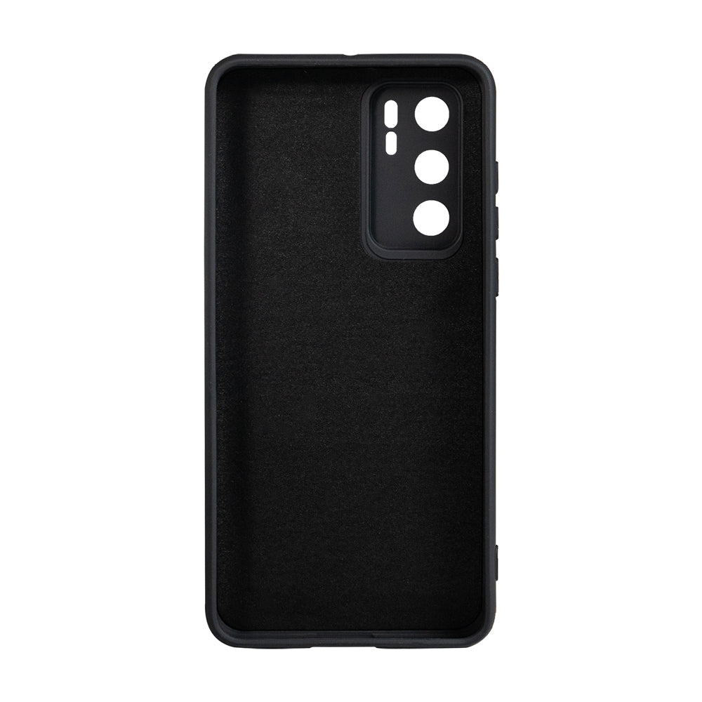 Husa Huawei telefon P 40, negru, tip back cover, material flexibil silicon + interior cu microfibra, "SPPC-HU-P-40-SLK"