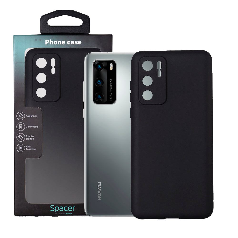 Husa Huawei telefon P 40, negru, tip back cover, material flexibil TPU, "SPPC-HU-P-40-TPU"