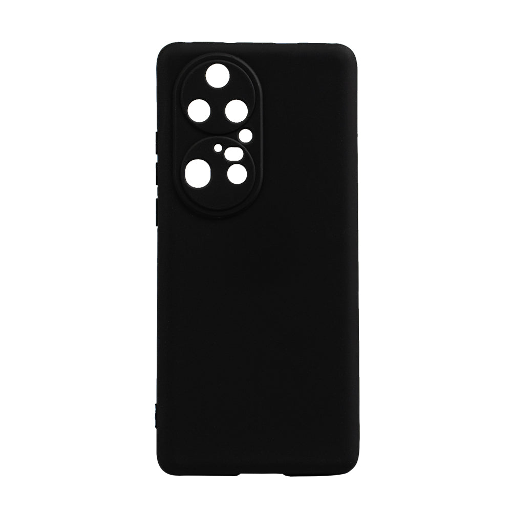 Husa Huawei telefon P 50 Pro, negru, tip back cover, material flexibil silicon + interior cu microfibra, "SPPC-HU-P-50P-SLK"