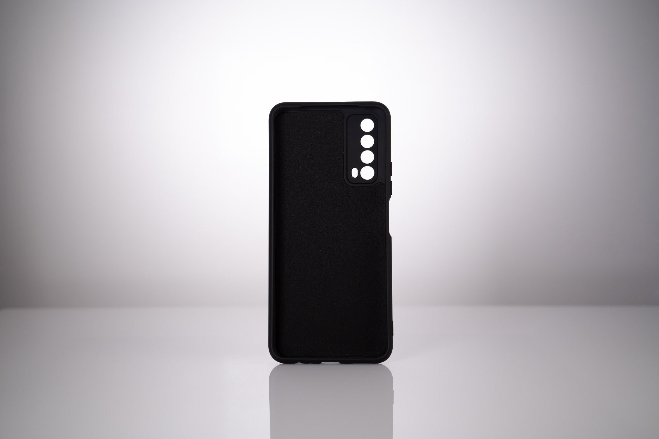 Husa Huawei telefon P Smart, negru, tip back cover, material flexibil silicon + interior cu microfibra, "SPPC-HU-P-S-SLK"