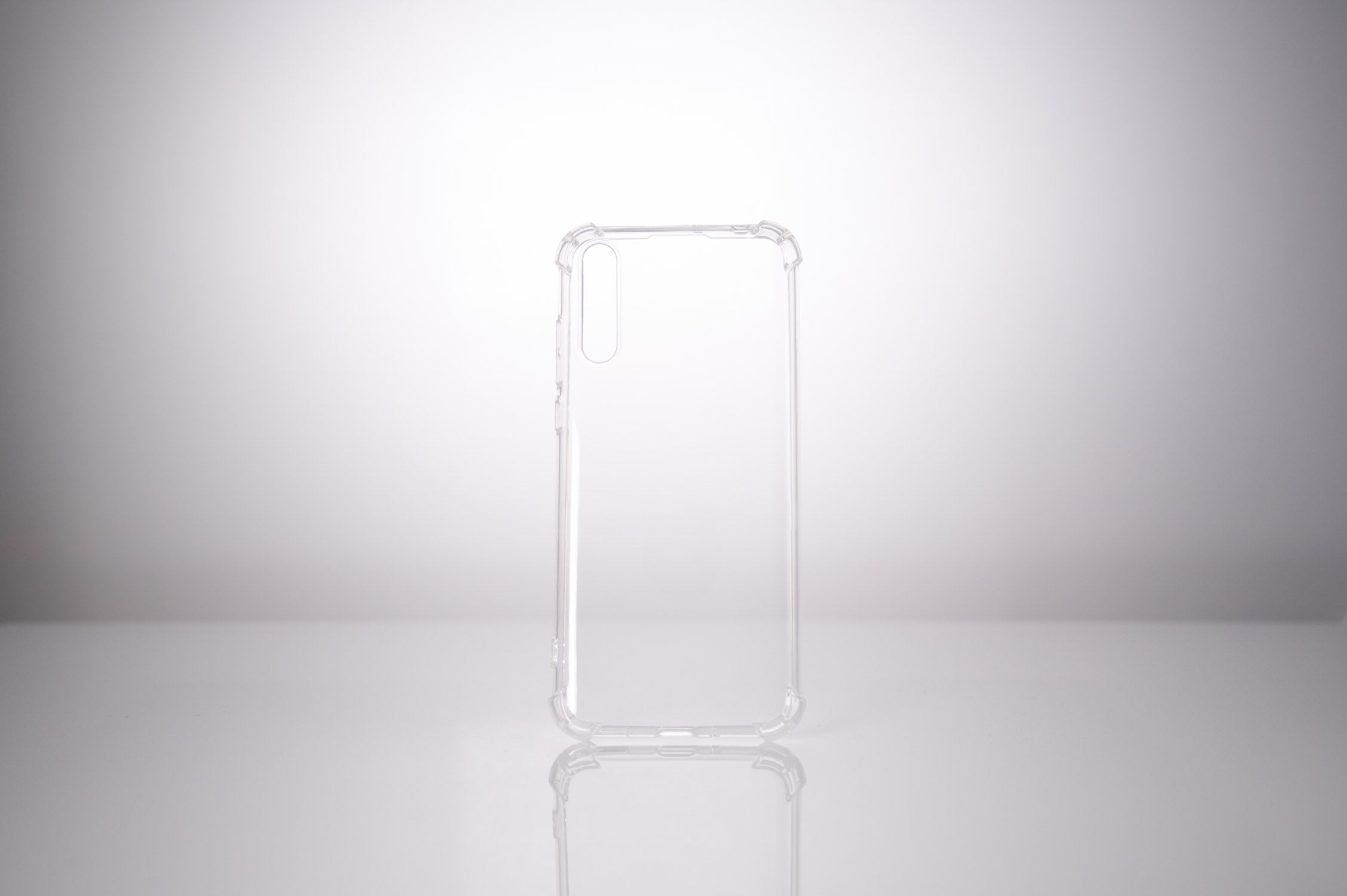 Husa Huawei telefon P Smart S, transparent, tip back cover, protectie suplimentara antisoc la colturi, material flexibil TPU, "SPPC-HU-P-SS-CLR"