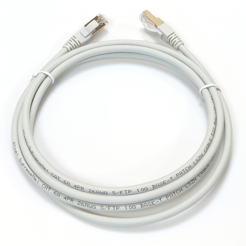 PATCH CORD S/FTP SPACER Cat6, cupru-aluminiu, 5 m, alb, AWG26, "SPPC-SFTP-CAT6-5M"