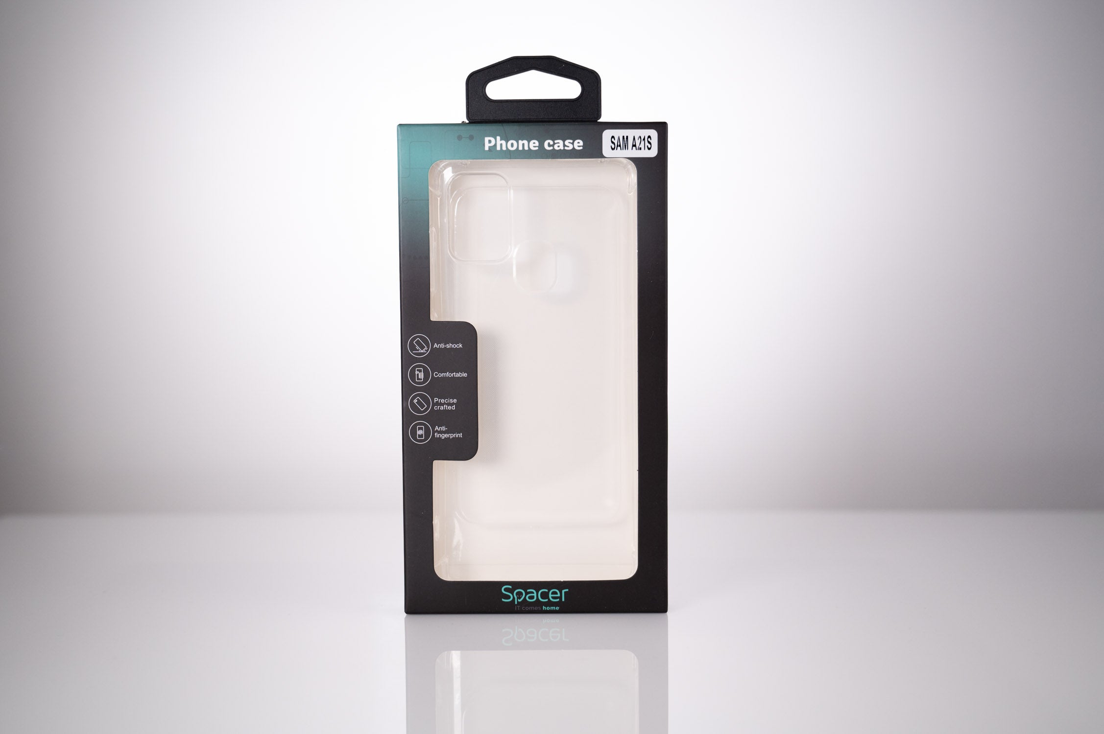 Husa Samsung Galaxy A21S Spacer, transparenta, grosime 1.5mm, protectie suplimentara antisoc la colturi, material flexibil TPU "SPPC-SM-GX-A21S-CLR"