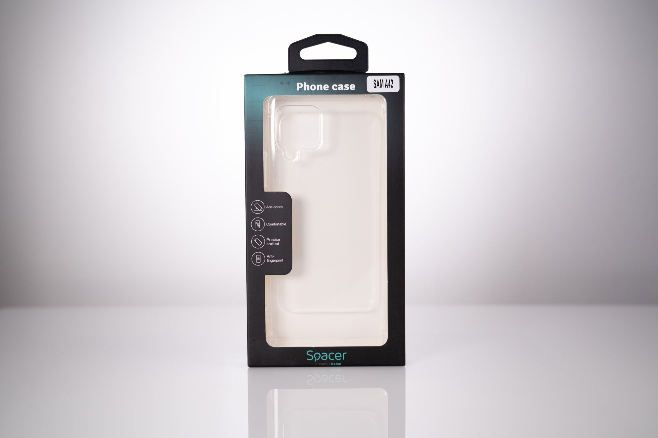 Husa Samsung Galaxy A42 Spacer, transparenta, grosime 1.5mm, protectie suplimentara antisoc la colturi, material flexibil TPU "SPPC-SM-GX-A42-CLR"