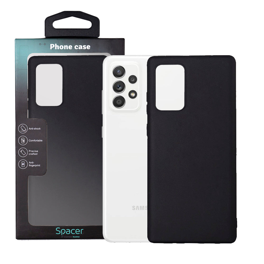Husa Samsung Galaxy A52S Spacer, negru, grosime 1.5mm, material flexibil TPU "SPPC-SM-GX-A52S-TPU"