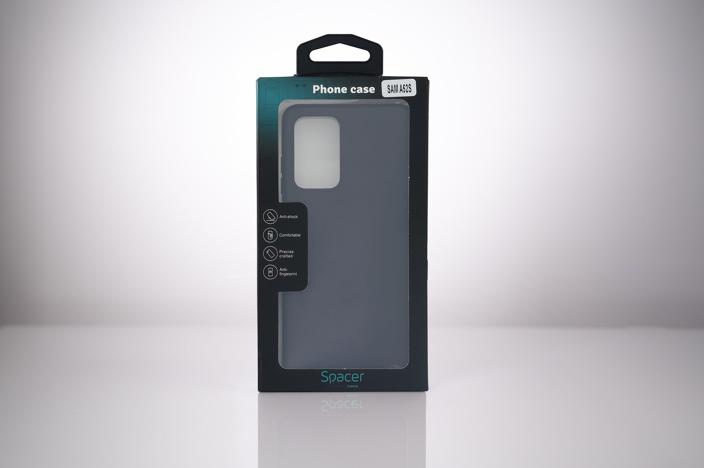 Husa Samsung Galaxy A52S Spacer, negru, grosime 1.5mm, material flexibil TPU "SPPC-SM-GX-A52S-TPU"