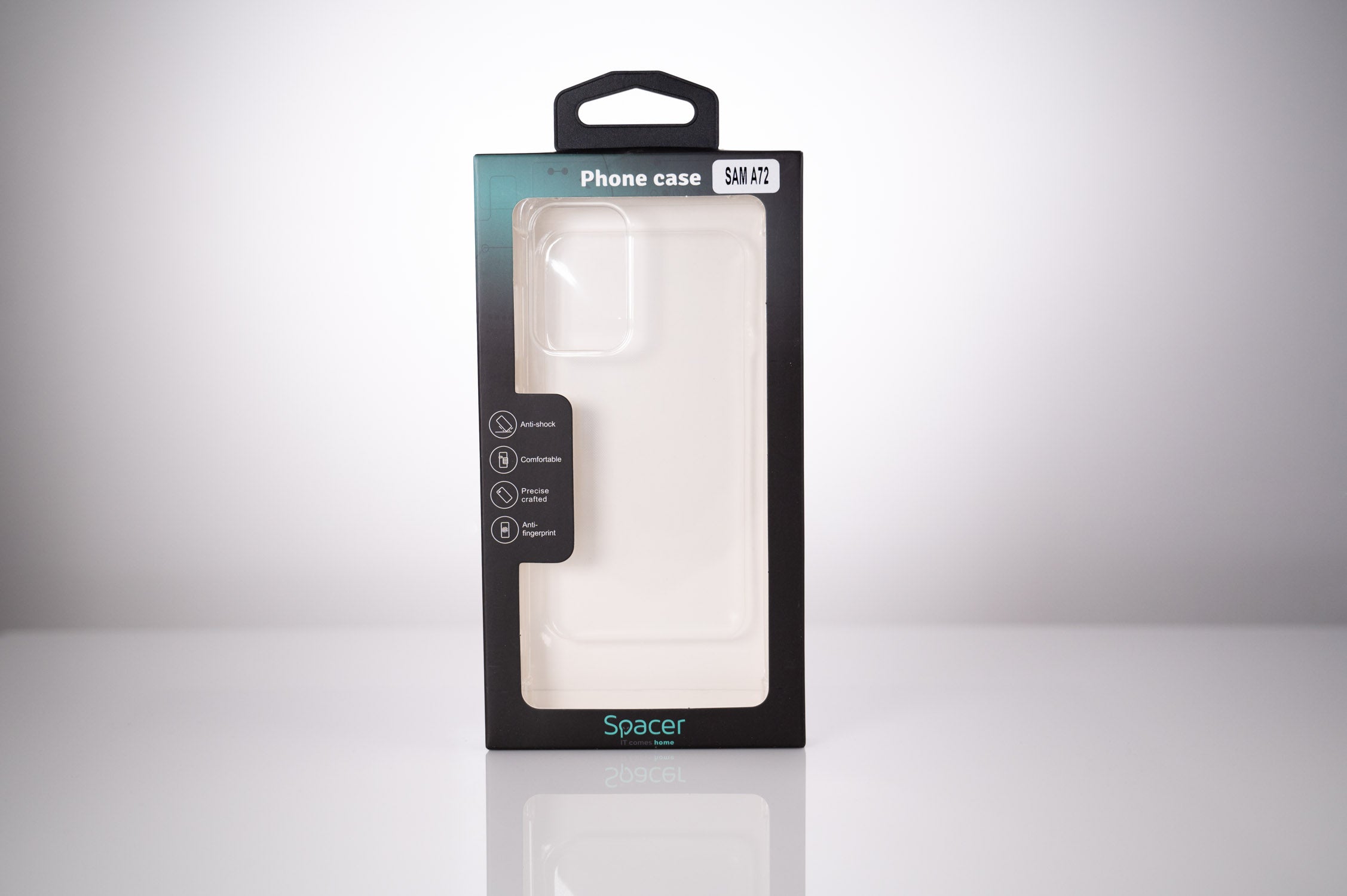 Husa Samsung Galaxy A72 Spacer, transparenta, grosime 1.5mm, protectie suplimentara antisoc la colturi, material flexibil TPU "SPPC-SM-GX-A72-CLR"