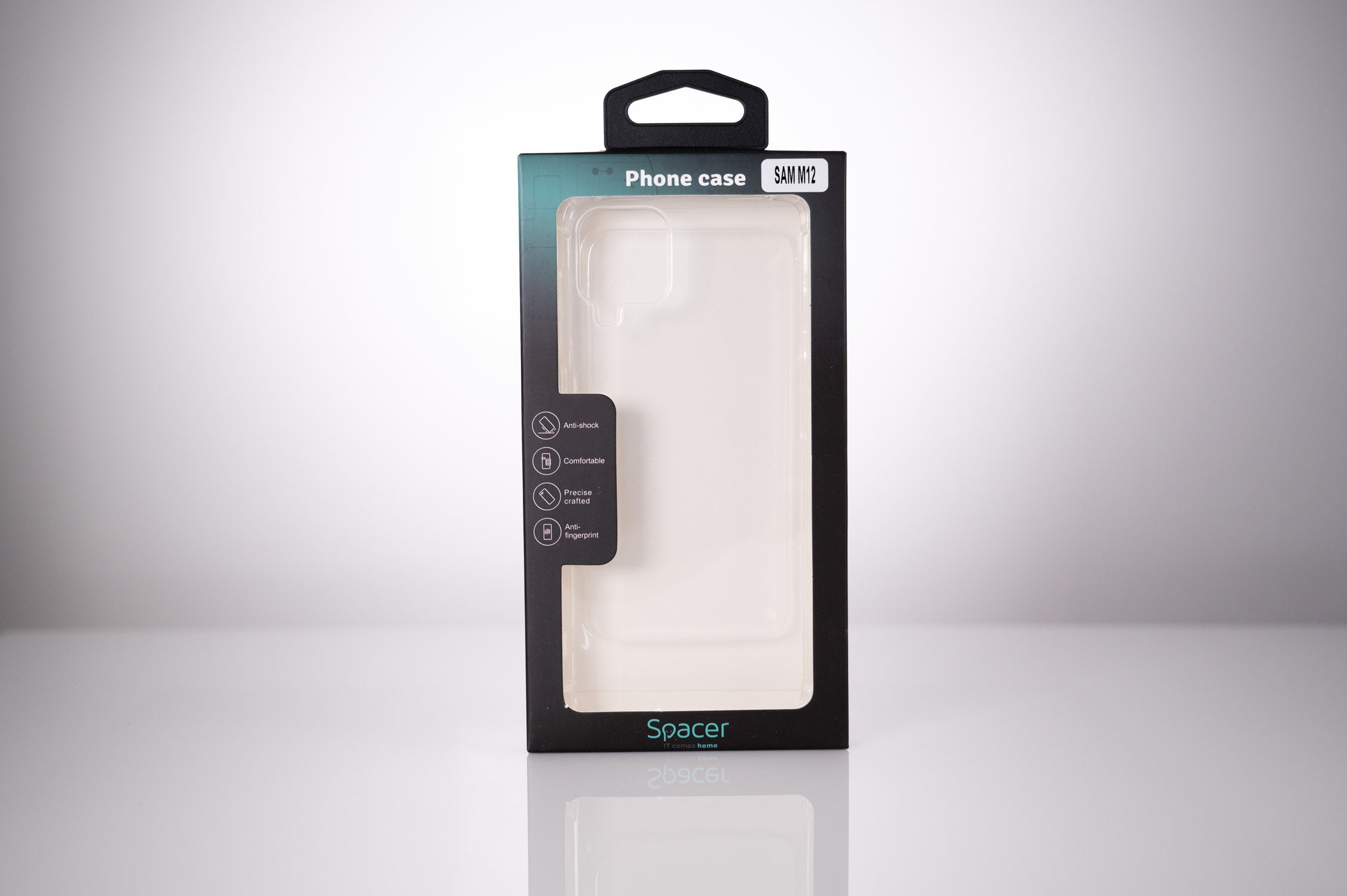 Husa Samsung Galaxy M12 Spacer, transparenta, grosime 1.5mm, protectie suplimentara antisoc la colturi, material flexibil TPU "SPPC-SM-GX-M12-CLR"