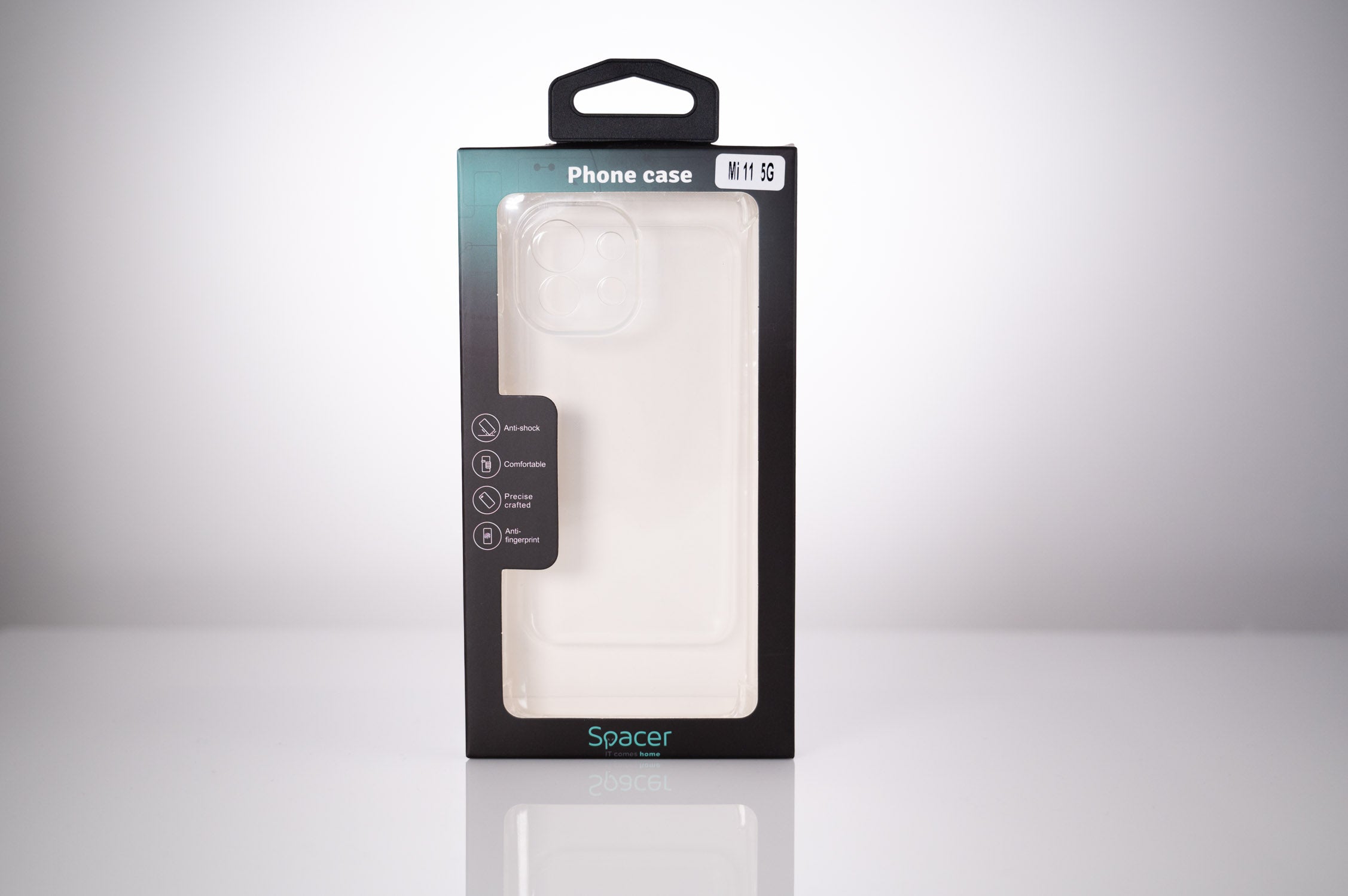 Husa Xiaomi Mi 11 5G Spacer, transparenta, grosime 1.5mm, protectie suplimentara antisoc la colturi, material flexibil TPU "SPPC-XI-MI-115G-CLR"