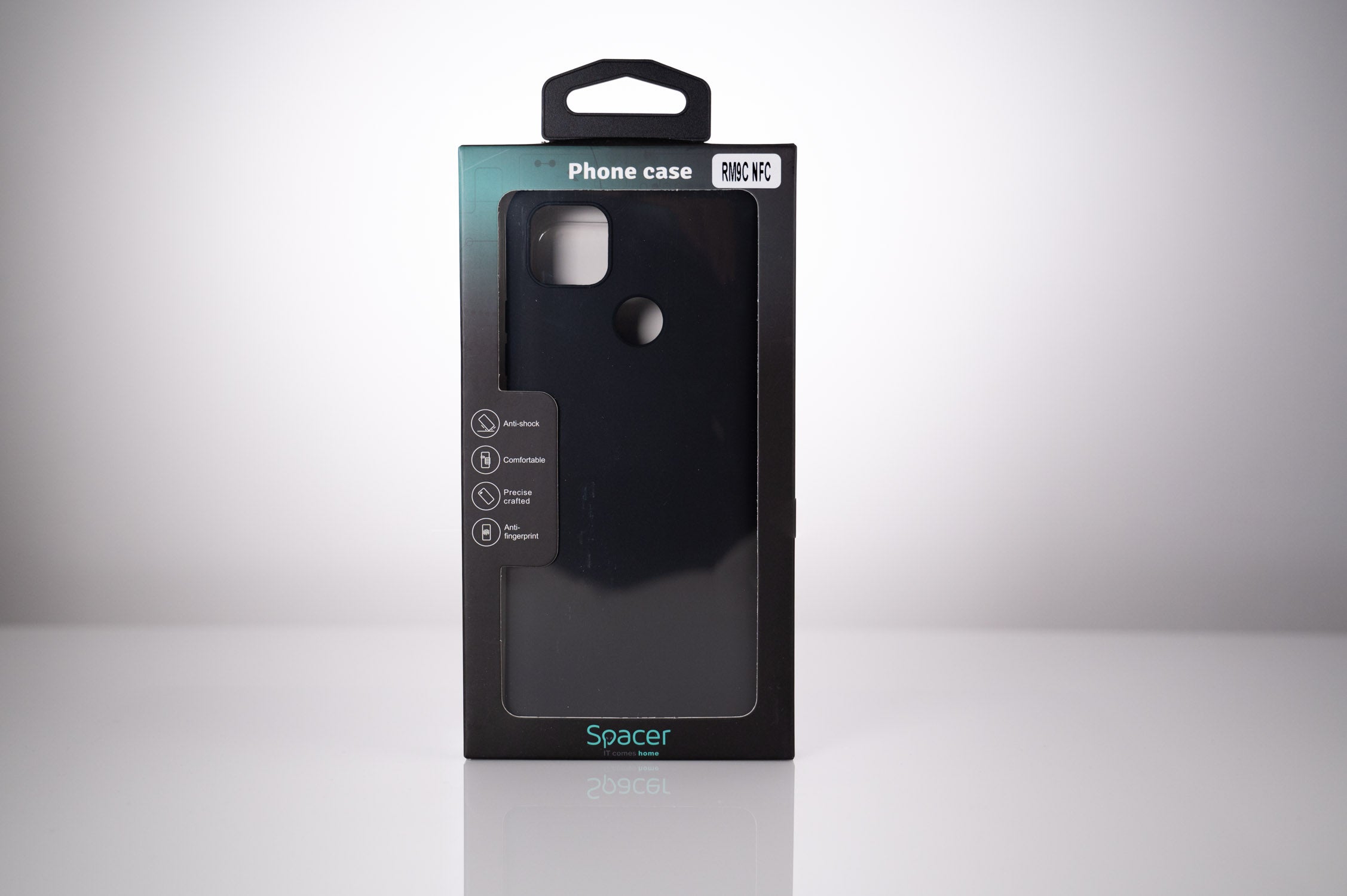 Husa Xiaomi Redmi 9C Spacer, negru, grosime 1.5mm, material flexibil TPU "SPPC-XI-RM-9C-TPU"