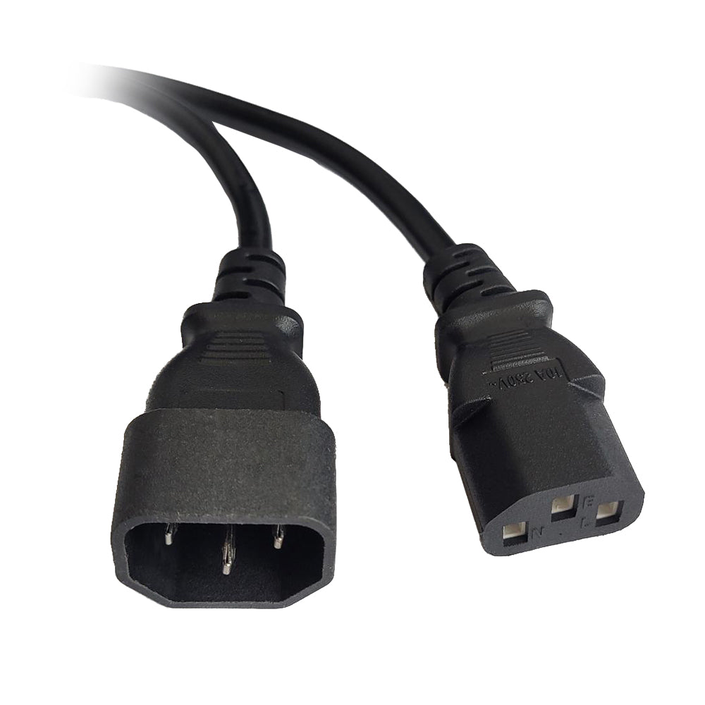 CABLU alimentare Spacer prelungitor, 1.8m, intrare C14, iesire C13, 10A, negru, "SPPW-C14-C13-10A-1.8"