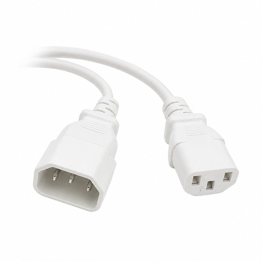 CABLU alimentare Spacer prelungitor, 1.8m, intrare C14, iesire C13, 6A, alb, "SPPW-C14-C13-6A-1.8-WH"