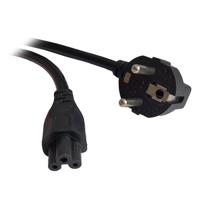 Cablu alimentare SPACER notebook 1m, intrare Shucko, iesire C5, 16A, negru, "SPPW-SCHK-C5-16A-1.0" – Cabluri alimentare
