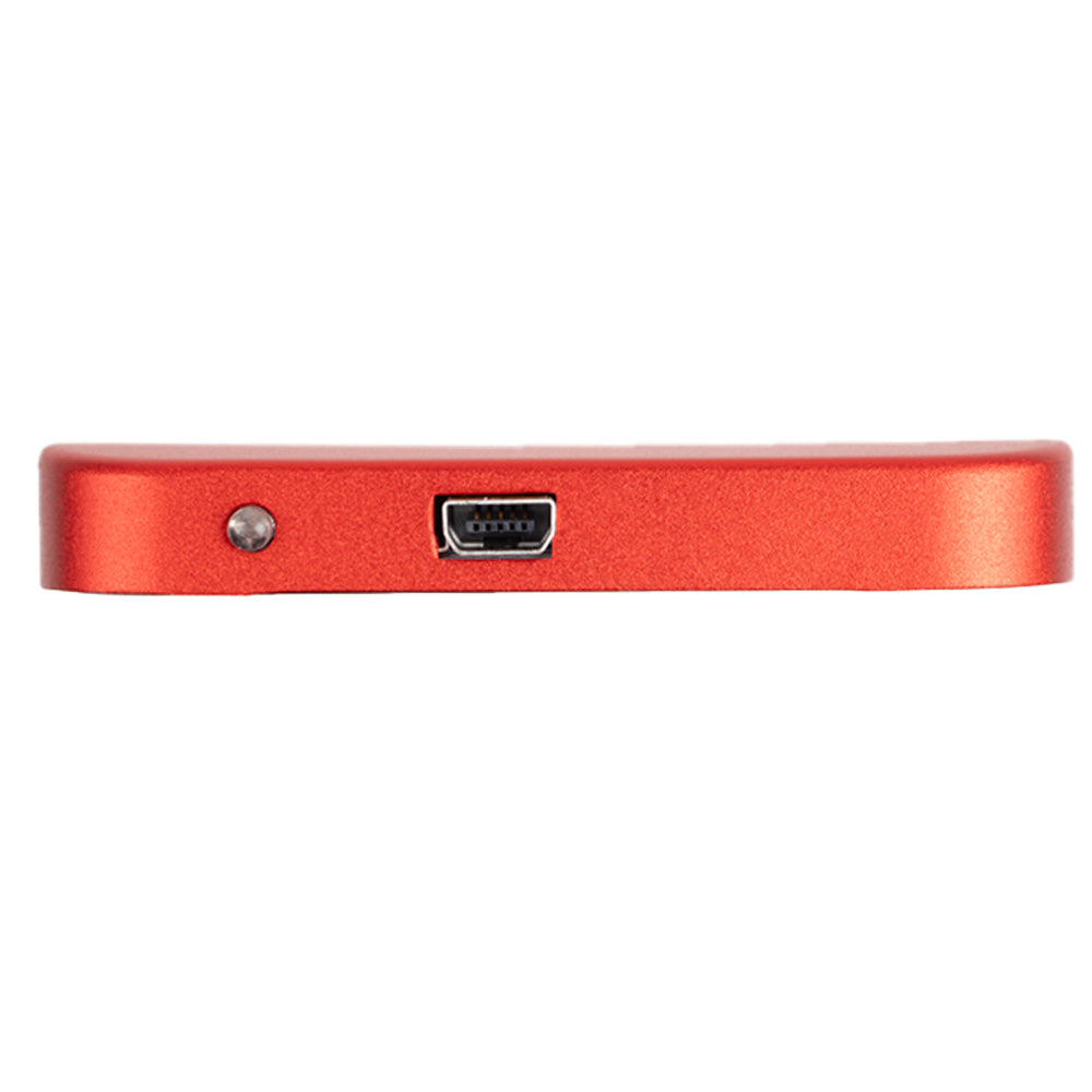 RACK extern SPACER, pt HDD/SSD, 2.5 inch, S-ATA, interfata PC USB 3.0, Husa piele sintetitca, aluminiu, rosu, "SPR-25611R"