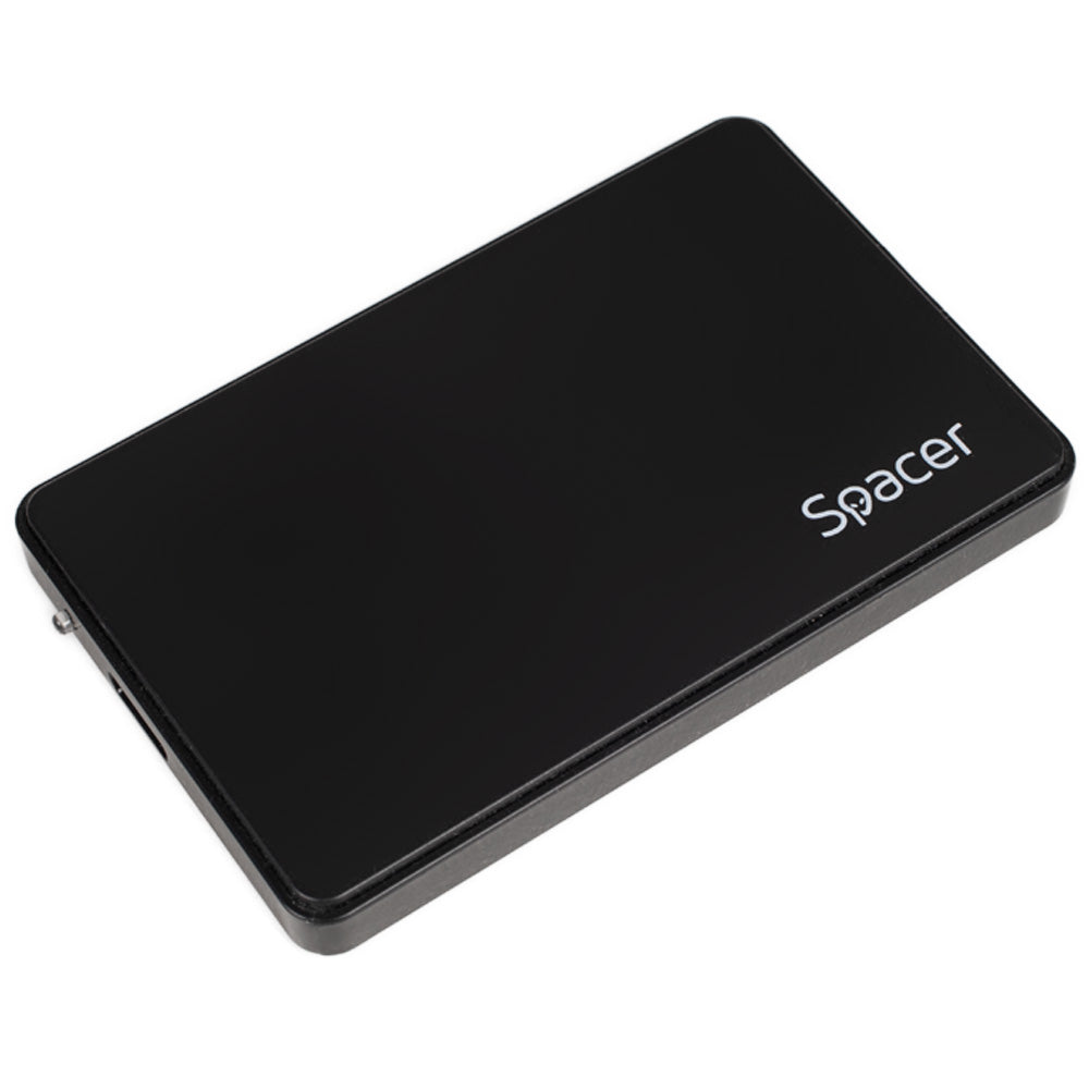 RACK extern SPACER, pt HDD/SSD, 2.5 inch, S-ATA, interfata PC USB 3.0, Husa piele sintetitca, plastic, negru, "SPR-25612" 45506249