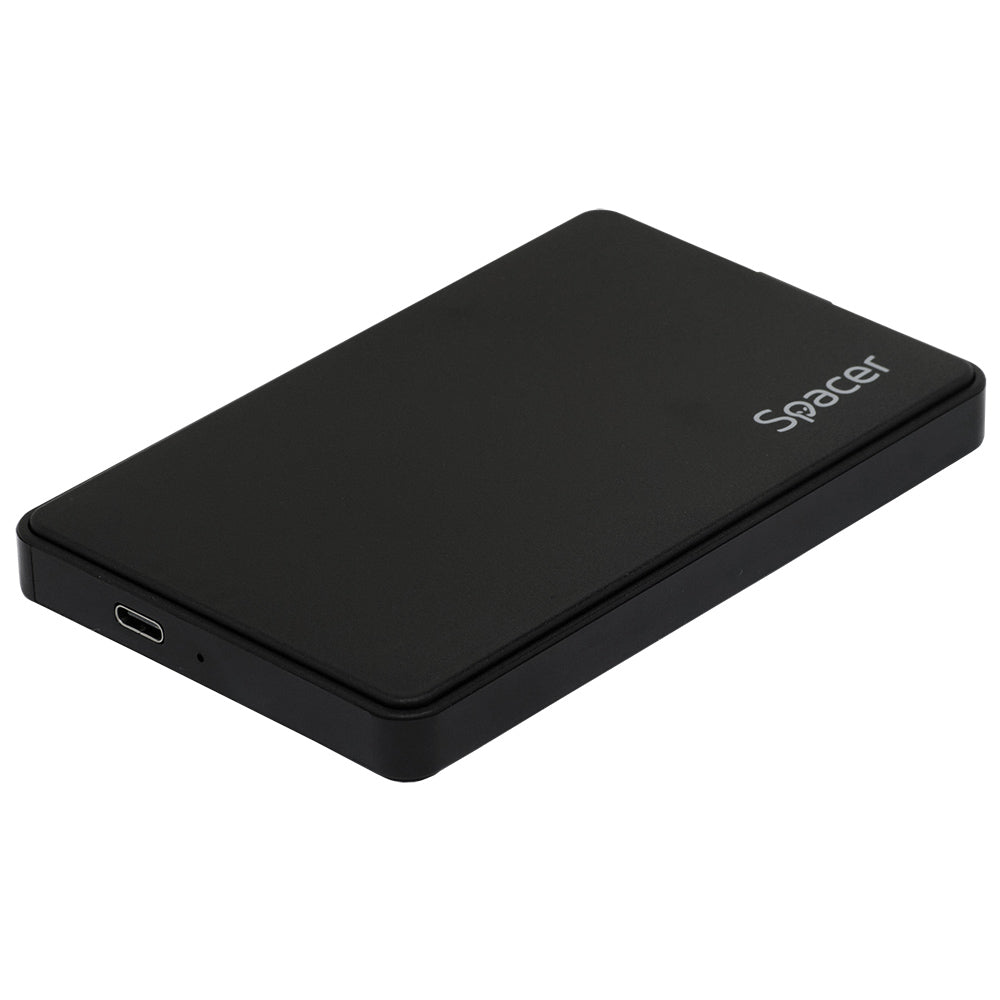 RACK extern SPACER, pt HDD/SSD, 2.5 inch, S-ATA, interfata PC USB 3.1 Type C, plastic, negru, "SPR-TYPE-C-01"