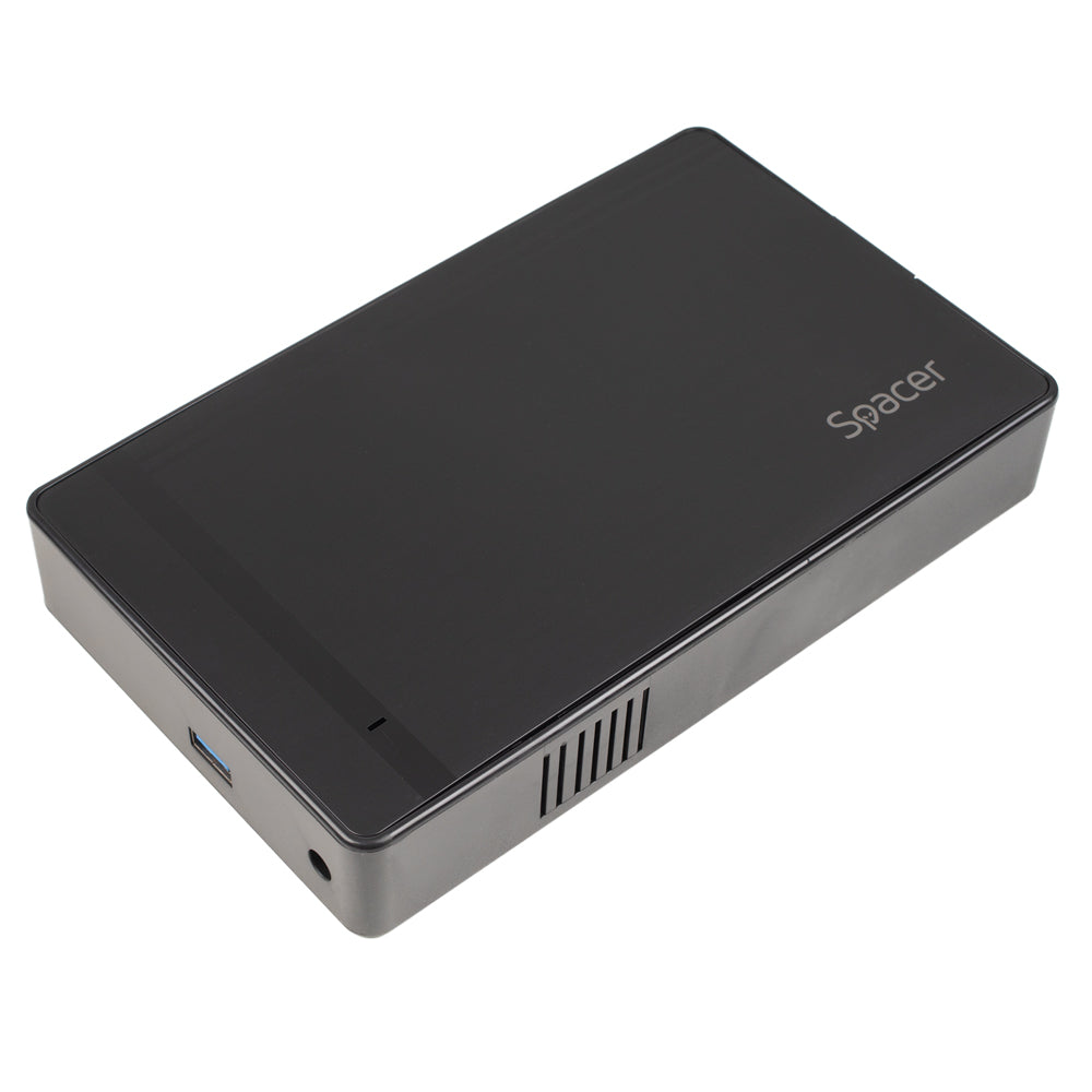 RACK extern SPACER, pt HDD/SSD, 3.5 inch, S-ATA, interfata PC USB 3.0, alimentare retea, plastic, negru, "SPRK-35USB3-01"