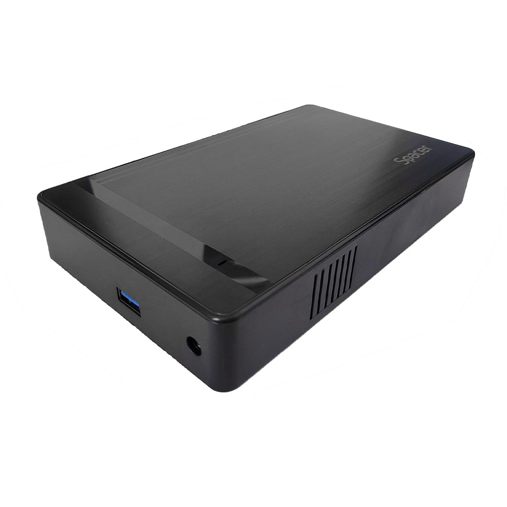 RACK extern SPACER, pt HDD/SSD, 3.5 inch, S-ATA, interfata PC USB 3.0, alimentare retea, plastic, negru, "SPRK-35USB3-01"