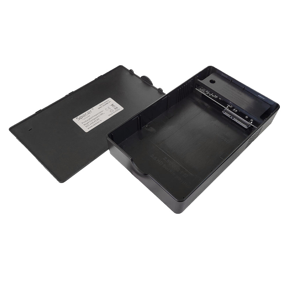 RACK extern SPACER, pt HDD/SSD, 3.5 inch, S-ATA, interfata PC USB 3.0, alimentare retea, plastic, negru, "SPRK-35USB3-01"