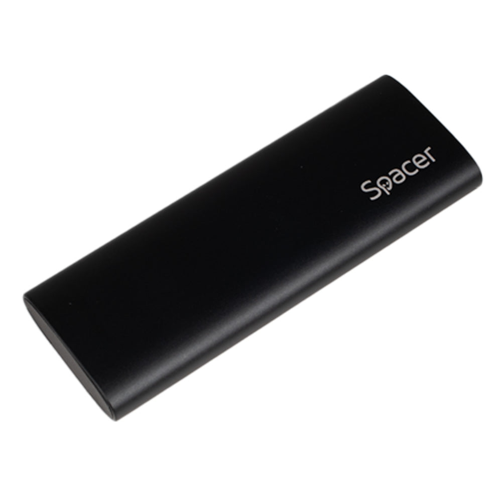 RACK extern SPACER, pt. SSD M.2 PCIe NVME, interfata PC USB 3.1 Type C, aluminiu, negru, "SPRK-M2TYPEC-04"
