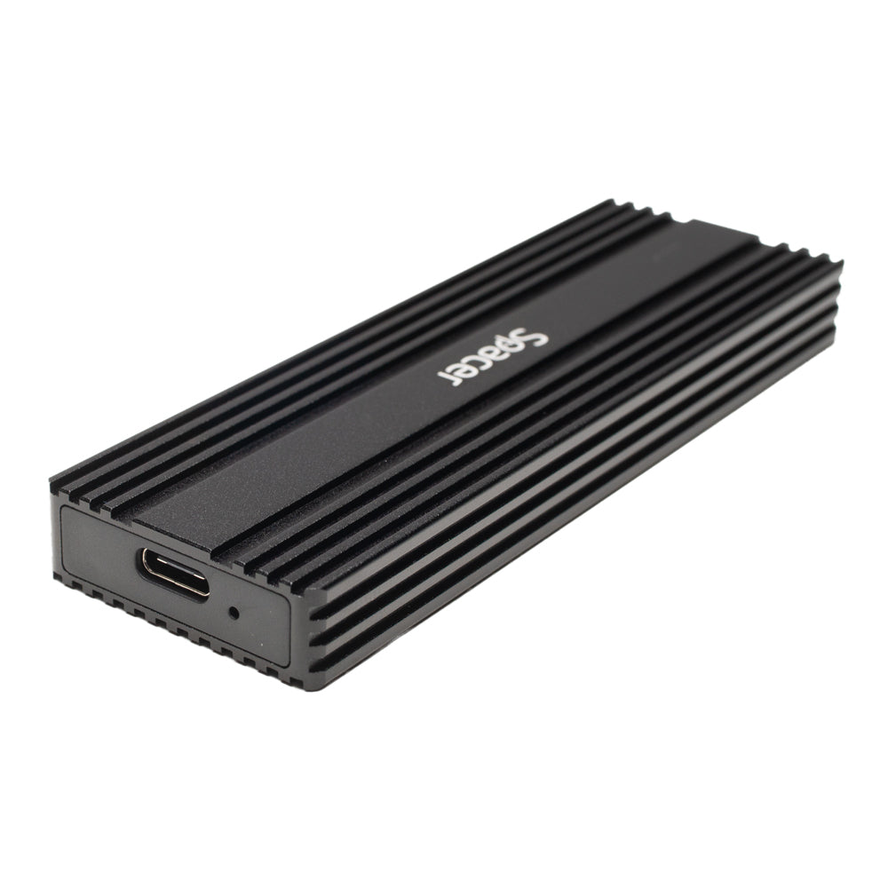 RACK extern SPACER, pt. SSD M.2 PCIe NVME, interfata PC USB 3.1 Type C, Striat, aluminiu, negru, "SPRK-M2TYPEC-05"