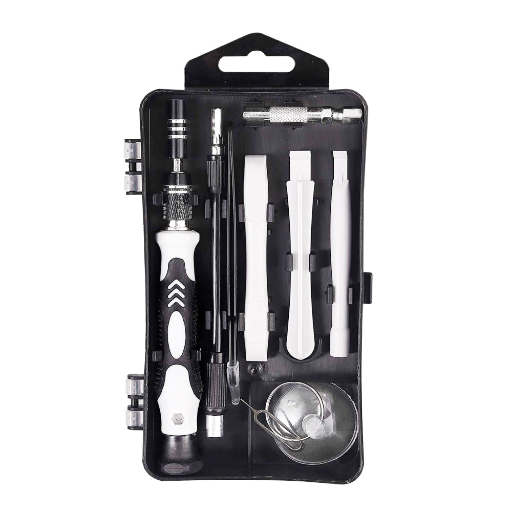 TRUSA REPARATII smartphone, SPACER, functii: insurubare si reparat, 122 produse: 101 capete de surubelnita, surubelnita clasica, penseta si clipsuri deschidere telefon "SPRT-PHONE-122"