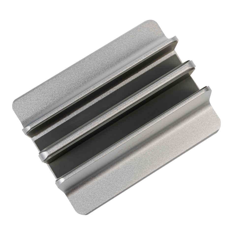 STAND SPACER vertical, notebook 14/17", dublu, protectie impotriva zgarieturilor, latime ajustabila, argintiu, aluminiu sablat, "SPS-Vertical"