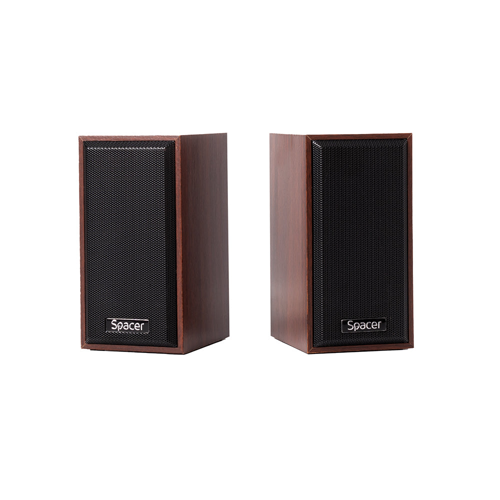 BOXE SPACER 2.0, RMS: 6W (2 x 3W), control volum, USB power, wooden, "SPSK-201-WD"