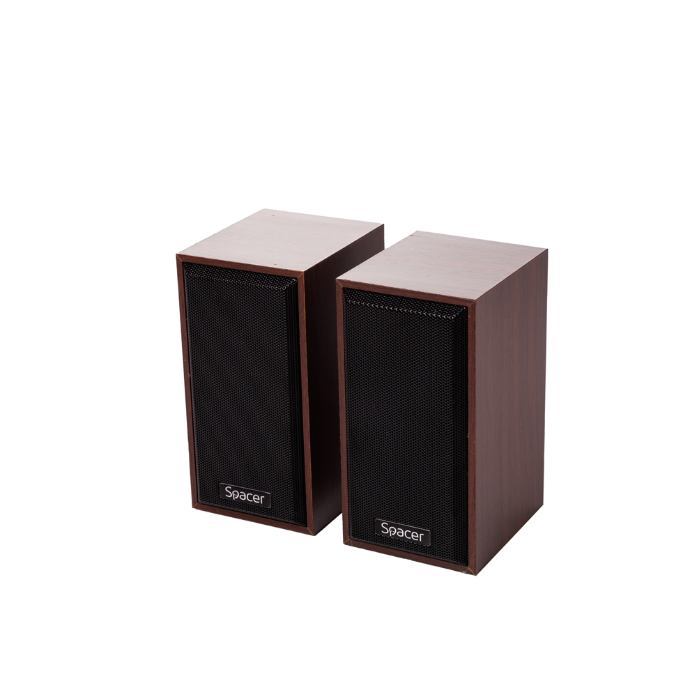 BOXE SPACER 2.0, RMS: 6W (2 x 3W), control volum, USB power, wooden, "SPSK-201-WD"