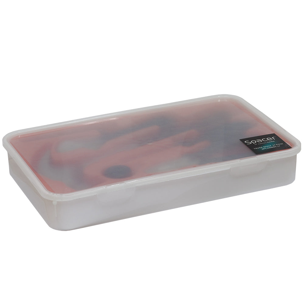 TRUSA scule SPACER contine 1 x ciocan, 1 x patent, 1 x surubelnita, 12 x capete surubelnita, 1 x cheie reglabila, 1 x protectie cauciuc ciocan, 1 x cutie transport si depozitare " SPT-HANDY-17"