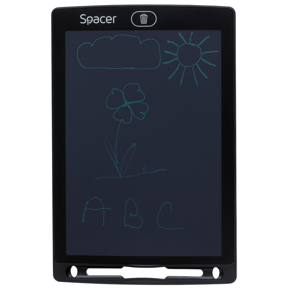 TABLETA LED SPACER pentru scris si desenat, interactiva, e-learning, 8.5 display, black, baterie CR1220 "SPTB-LED"