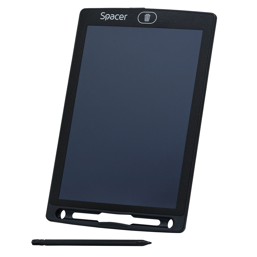 TABLETA LED SPACER pentru scris si desenat, interactiva, e-learning, 8.5 display, black, baterie CR1220 "SPTB-LED"