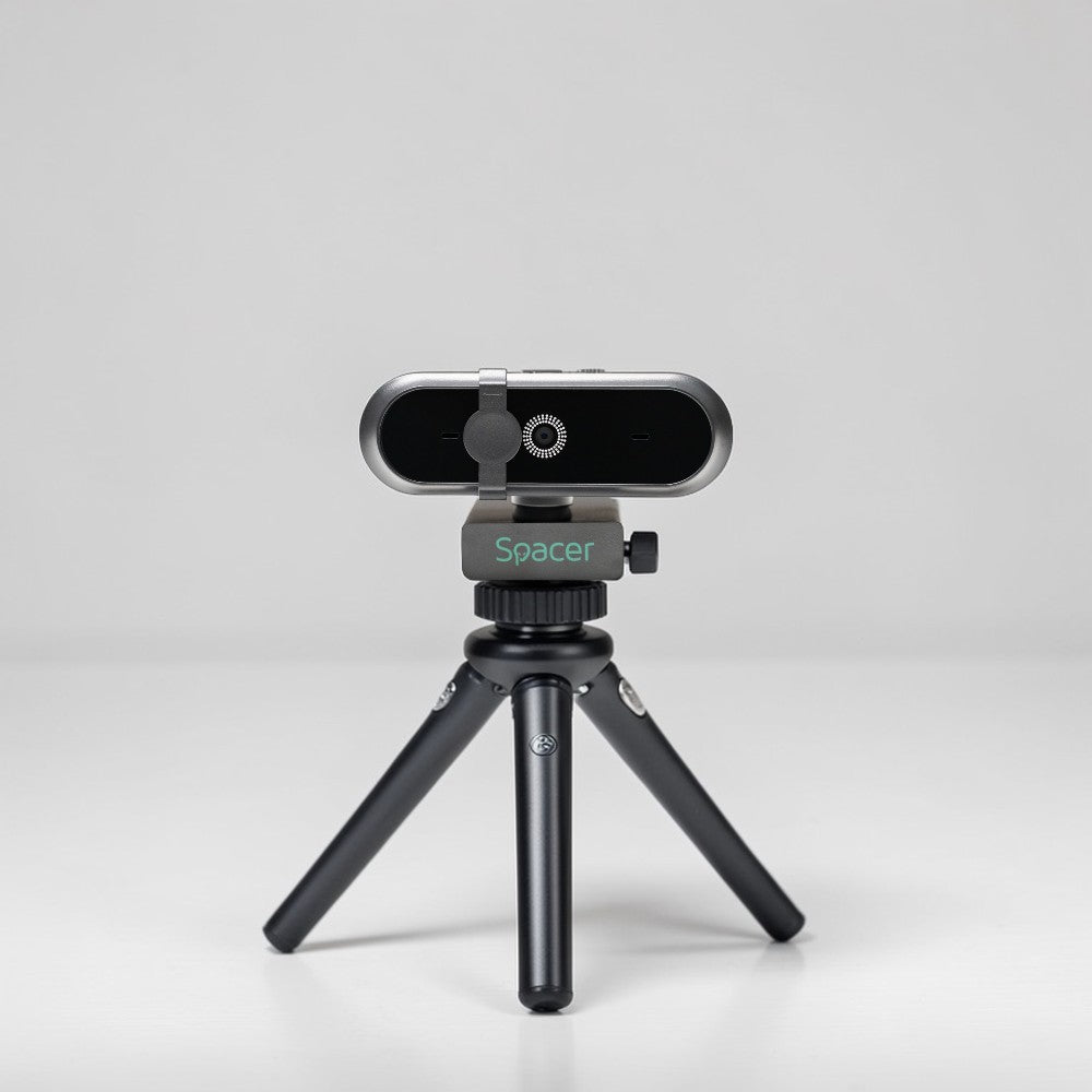 CAMERA WEB SPACER FULL-HD 1080P cu autofocus si rezolutie video 1920 x 1080, black "SPWB-CAMFHD-03"