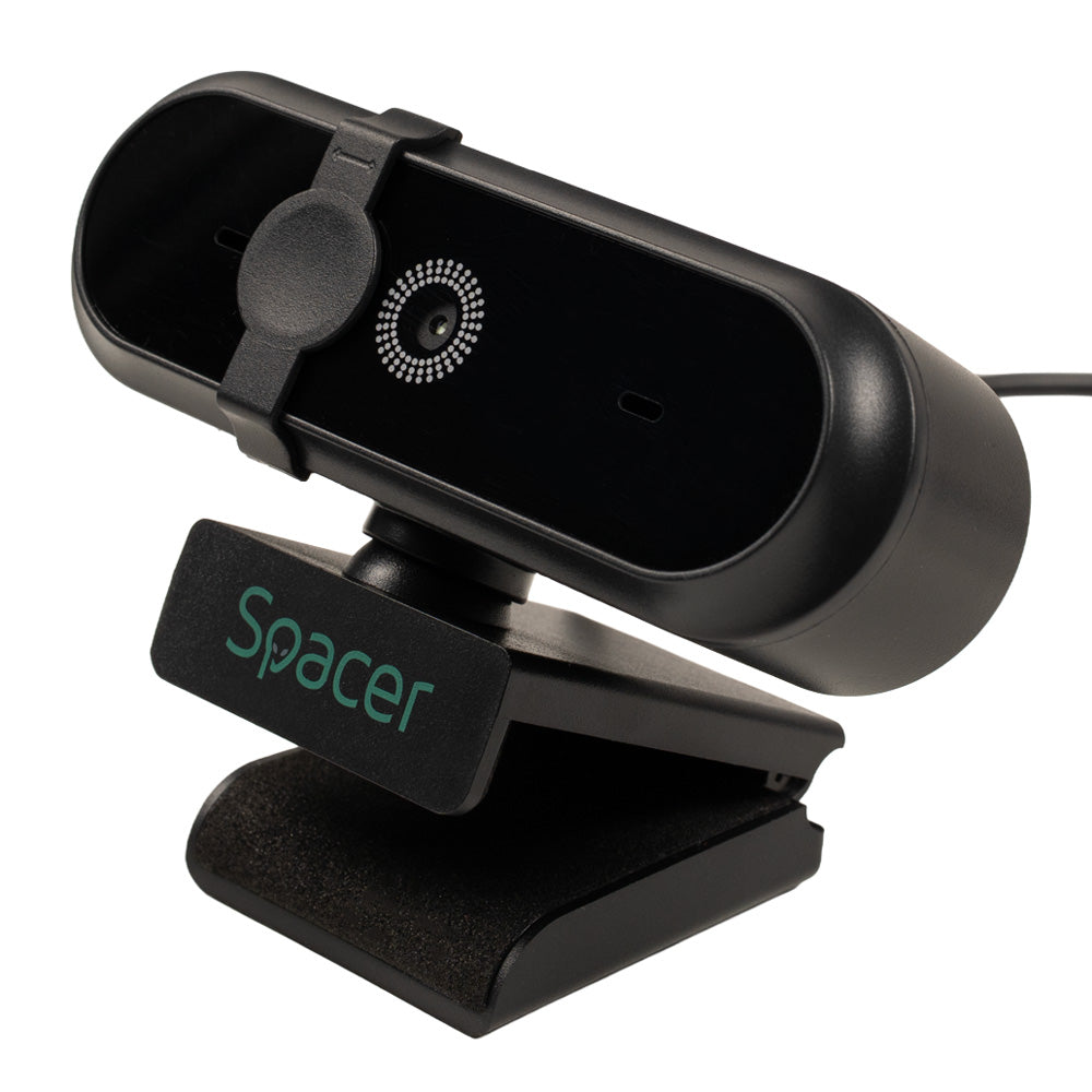 CAMERA WEB SPACER FULL-HD 1080P cu autofocus si rezolutie video 1920 x 1080, black "SPWB-CAMFHD-03"