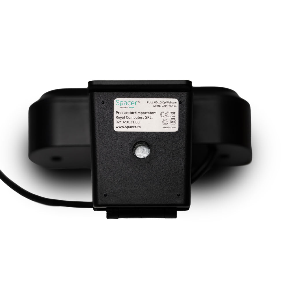 CAMERA WEB SPACER FULL-HD 1080P cu autofocus si rezolutie video 1920 x 1080, black "SPWB-CAMFHD-03"