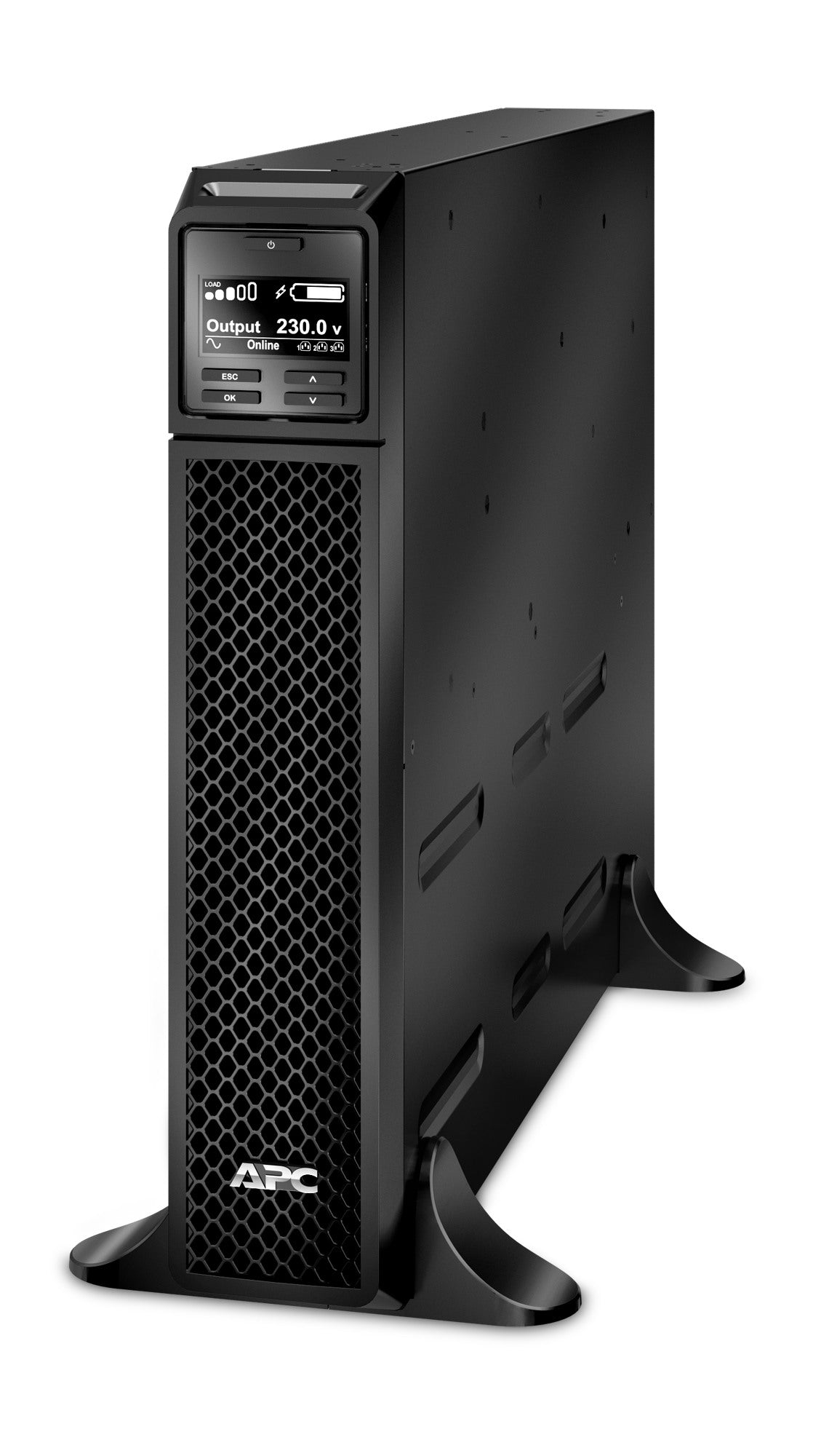 UPS APC, "Smart-UPS SRT", Online cu sinusoida pura, tower, 2200VA / 1980W, AVR, IEC x 10, 1 x baterie APCRBC141, display LCD, back-up 11 - 20 min., "SRT2200XLI"