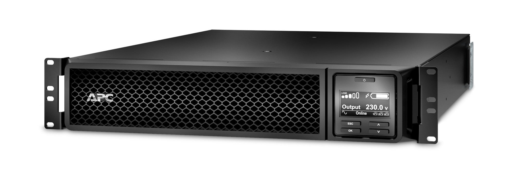 UPS APC, "Smart-UPS SRT", Online cu sinusoida pura, rack, 3000VA / 2700W, AVR, IEC x 10, 1 x baterie APCRBC152, display LCD, back-up 11 - 20 min., "SRT3000RMXLI"
