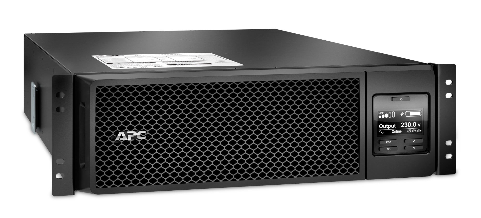 UPS APC " Smart-UPS SRT" Online cu sin pura,rack,5000VA /4500W,AVR,IECx10,1x,LCD,1-10 min,"SRT5KRMXLI",prelung garantie (WBEXTWAR1YR--05/WBEXTWAR3YR--05)