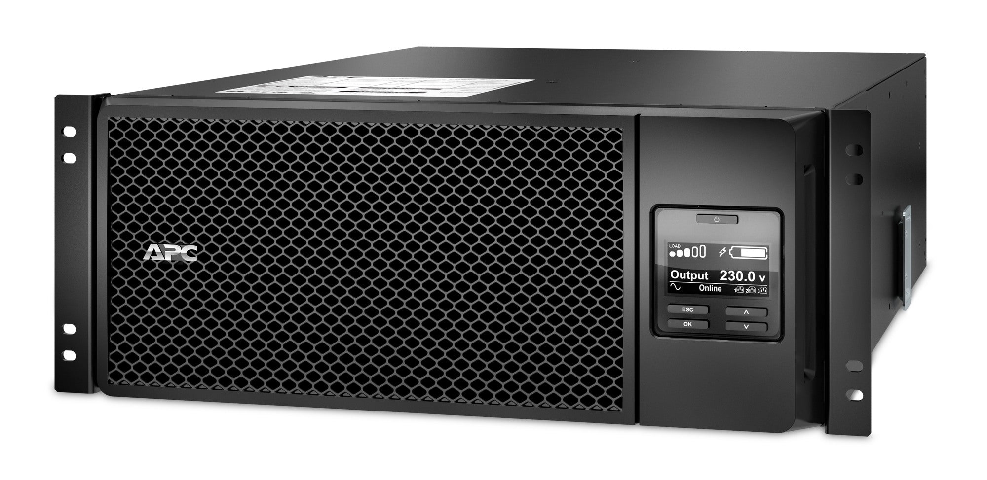 UPS APC,"Smart-UPS SRT",Online cu sinusoida pura,rack,6000VA / 6000W,AVR,IECx10,1xAPCRBC140,LCD,1-10 min.,"SRT6KRMXLI",prelungire garantie(WBEXTWAR1YR--05/WBEXTWAR3YR--05)