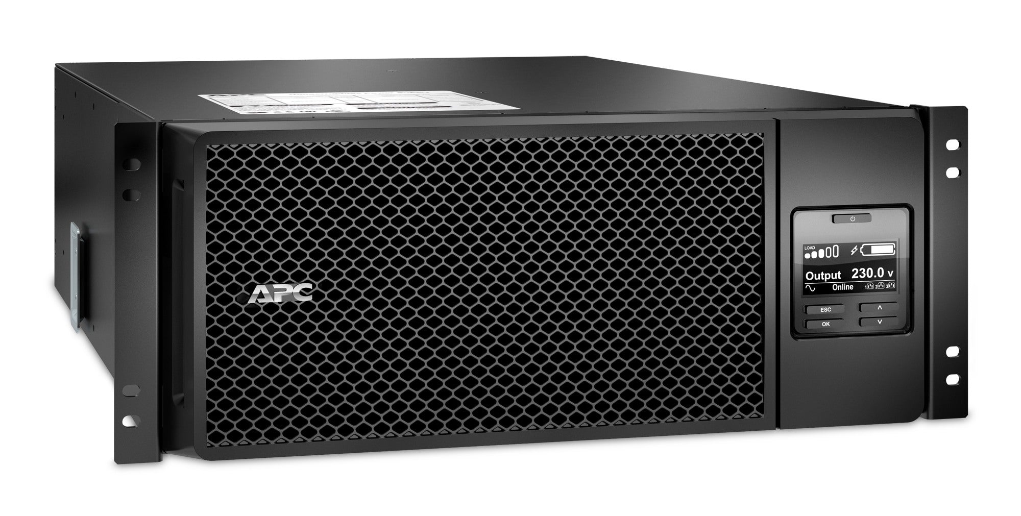 UPS APC,"Smart-UPS SRT",Online cu sinusoida pura,rack,6000VA / 6000W,AVR,IECx10,1xAPCRBC140,LCD,1-10 min.,"SRT6KRMXLI",prelungire garantie(WBEXTWAR1YR--05/WBEXTWAR3YR--05)