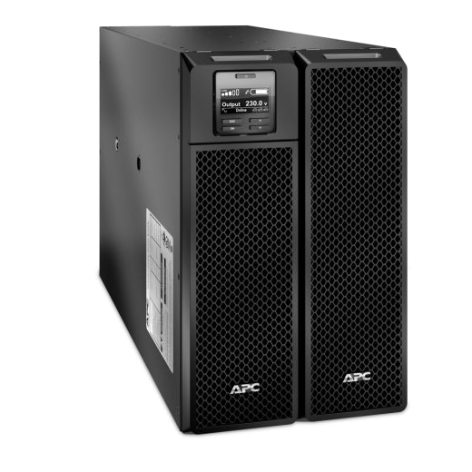 UPS APC, Online, Tower/rack, 8000 W, fara AVR, IEC x 6, display LCD, back-up 11 - 20 min. "SRT8KXLI"