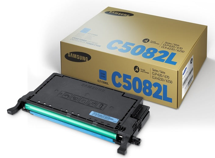 Toner Original Samsung Cyan, C5082L, pentru CLP-620|CLP-670, 4K, 