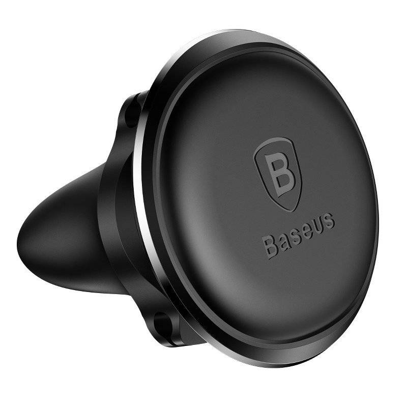 Suport AUTO Baseus Magnetic pt. SmartPhone, fixare bord in grila de ventilatie, rotire 360 grade, in partile laterale are 2