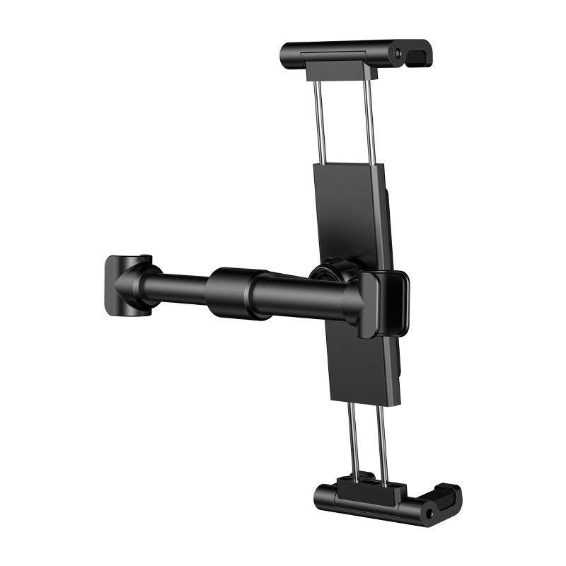 SUPORT AUTO Baseus pt. SmartPhone sau Tableta, fixare pe tetiera, ofera posibilitatea reglarii unghiului de vizionare pe verticala si orizontala (360 de grade), negru "SUHZ-01" - 6953156261358