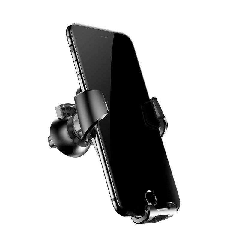 SUPORT AUTO Baseus Gravity pt. SmartPhone, fixare grila ventilatie, negru "SUYL-01" - 6953156257344