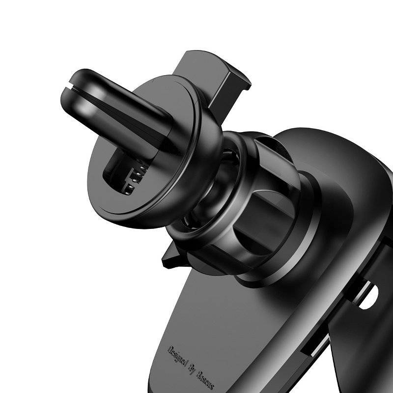 SUPORT AUTO Baseus Gravity pt. SmartPhone, fixare grila ventilatie, negru "SUYL-01" - 6953156257344