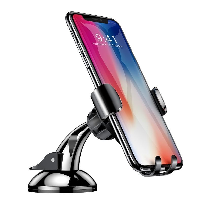 SUPORT AUTO Baseus Osculum pt. SmartPhone, fixare parbriz sau bord prin ventuza, negru "SUYL-XP01" - 6953156268760
