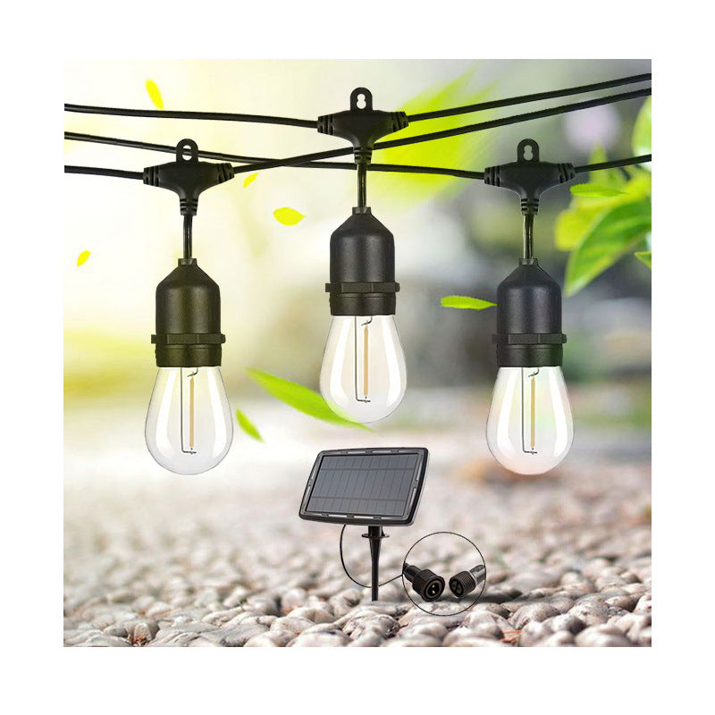 Ghirlanda luminoasa, LED, model Ariane, 10 becuri, 600cm, incarcare solara, lumina alb cald - 9