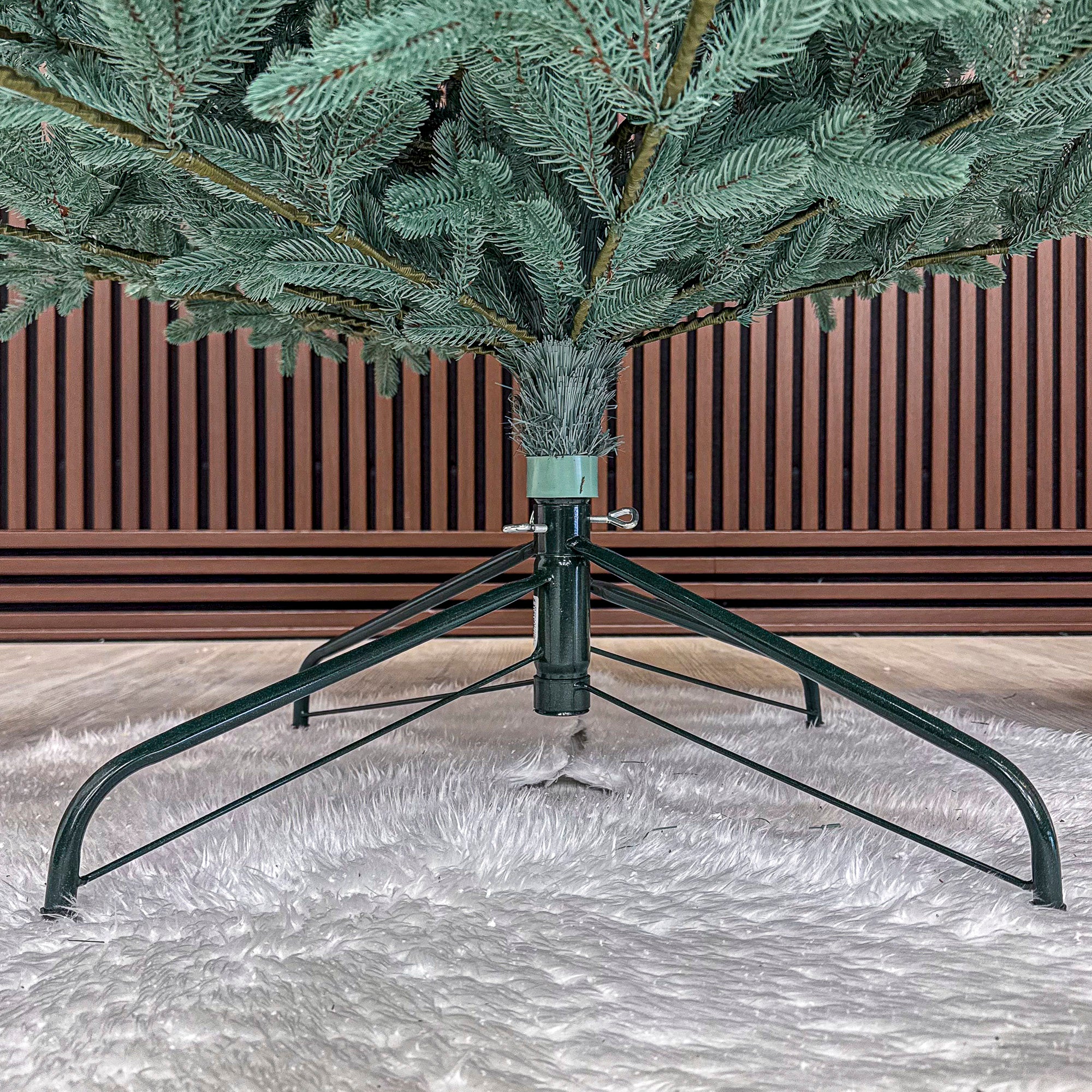 Brad artificial Christmas Deluxe by Sersimo, Viena Select argintiu, integral 3D, 230cm